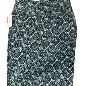 LuLaRoe Cassie green multicolor NWT Pencil Skirt size large